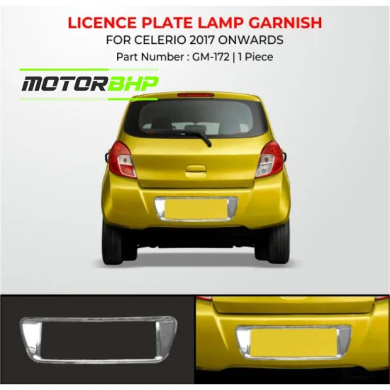 Buy Maruti Suzuki Celerio Licence Plate Garnish Car Accessories